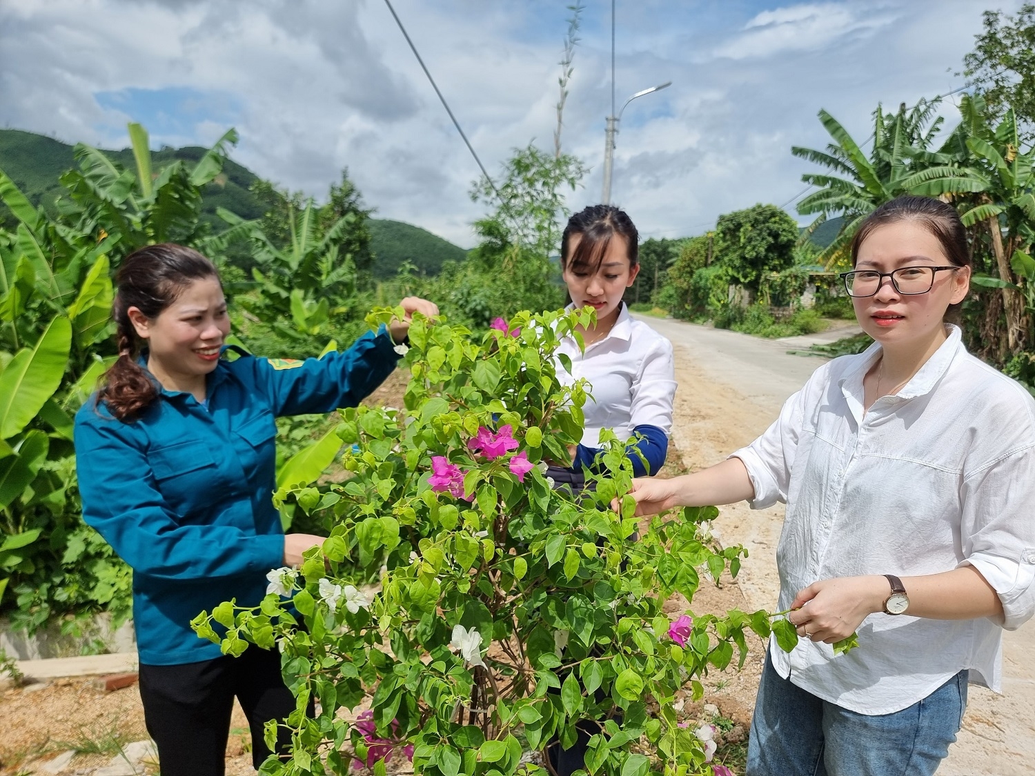 Quảng Ninh: Xã Vũ Oai đường làng hoa nở thêm nét đẹp nông thôn mới