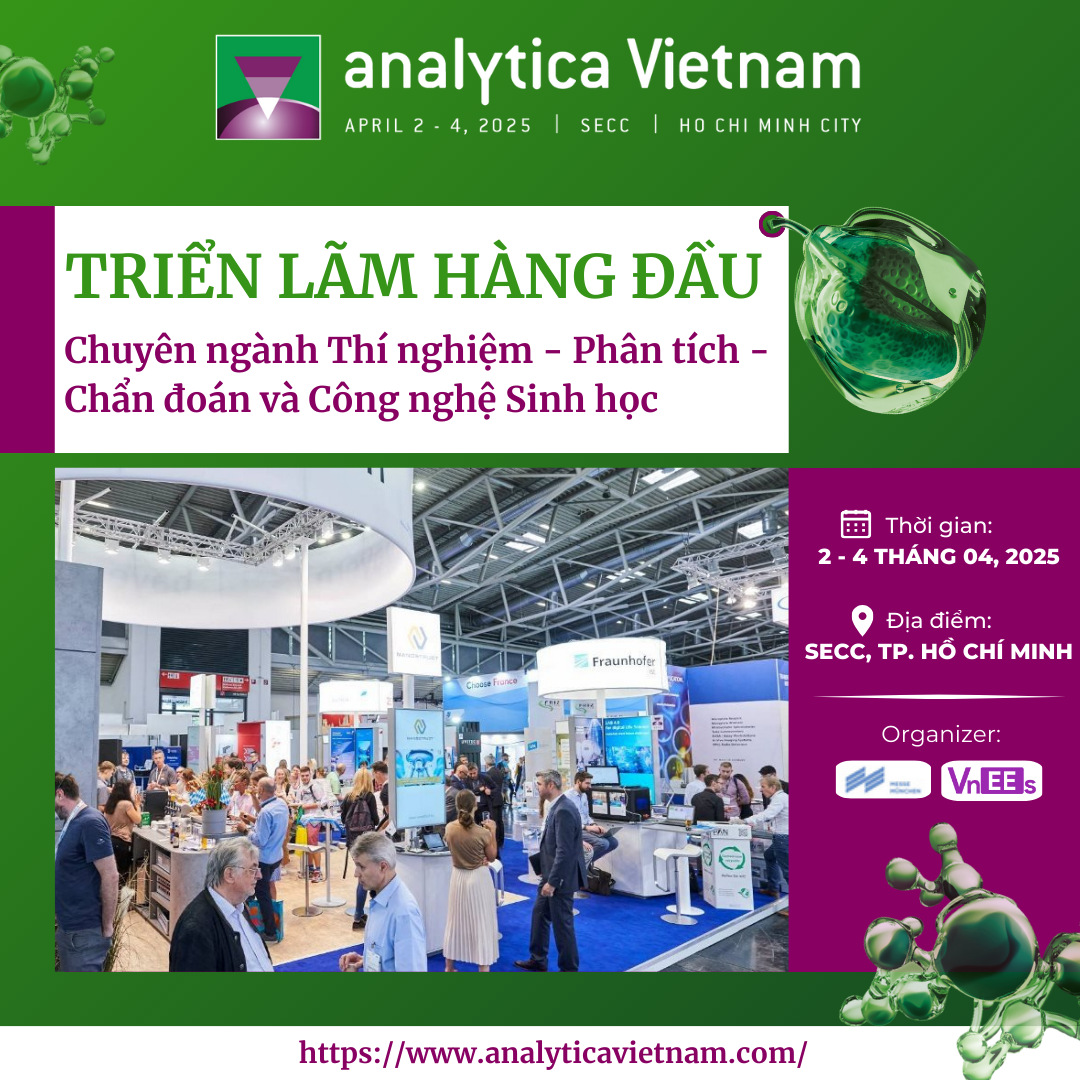 Sắp diễn ra Triển lãm analytica Vietnam 2025 tại Thành phố Hồ Chí Minh