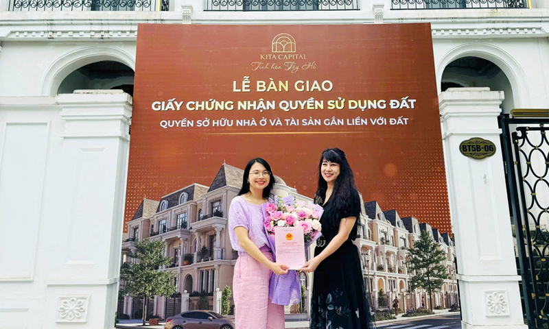 KITA Group liên tục bàn giao sổ đỏ tới khách hàng