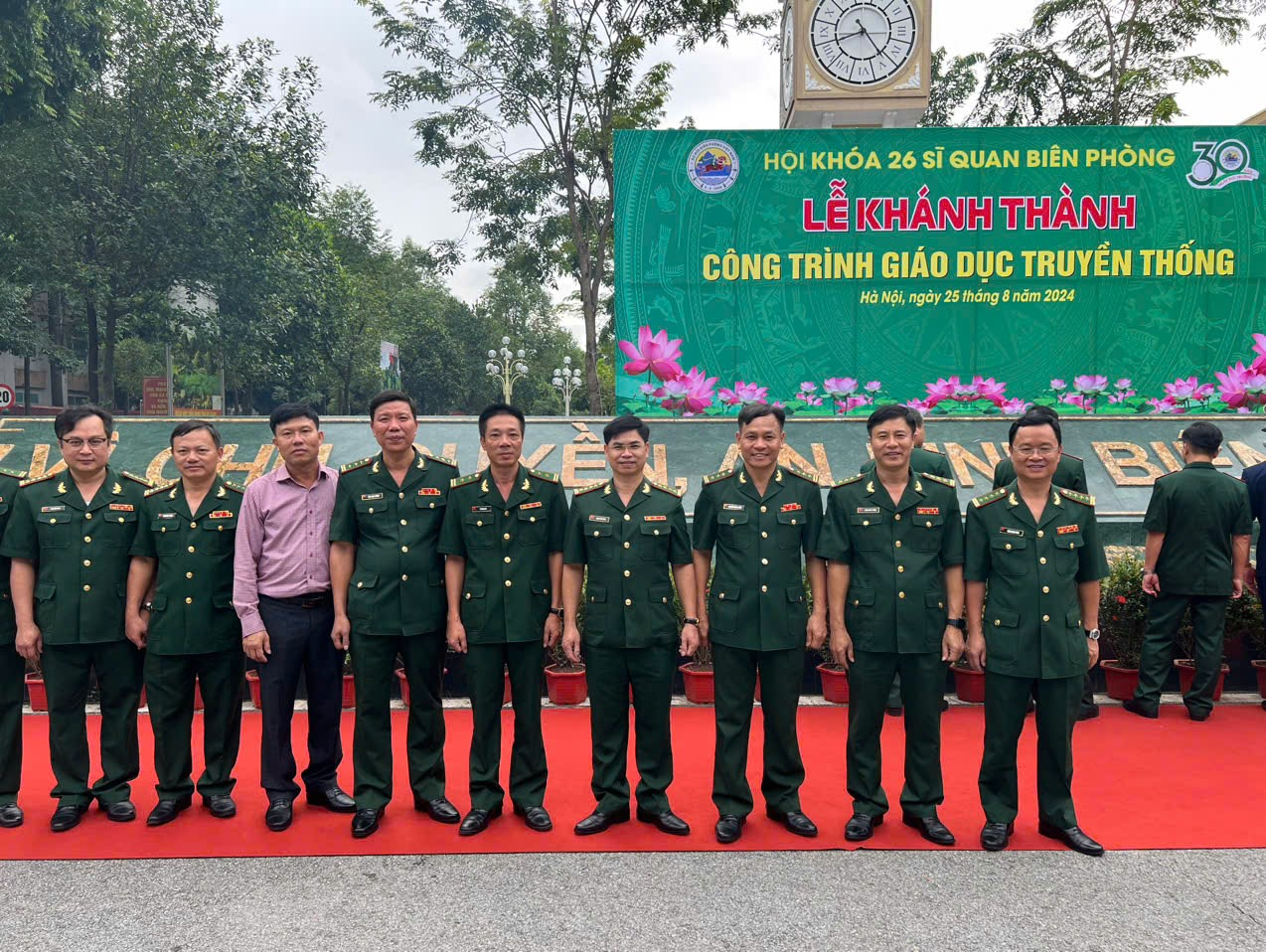 Khánh thành công trình giáo dục truyền thống tặng Học viên Biên phòng