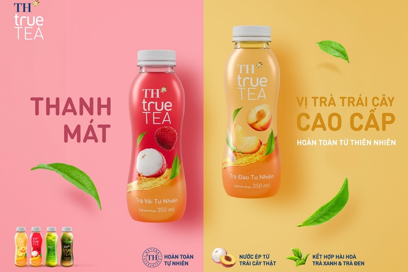 TH true TEA chinh phục giới trẻ với hương vị Trà trái cây mới