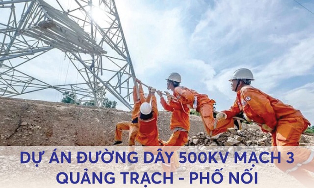 Dự án đường dây 500 KV mạch 3 Quảng Trạch - Phố Nối