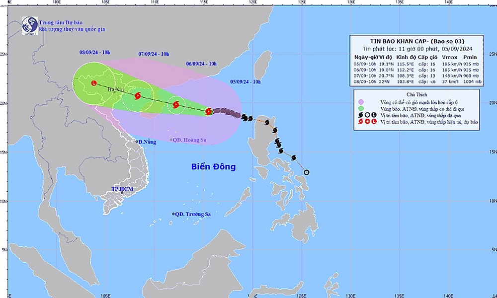 Bão số 3 mạnh lên thành siêu bão: Thủ tướng chỉ đạo tập trung ứng phó khẩn cấp