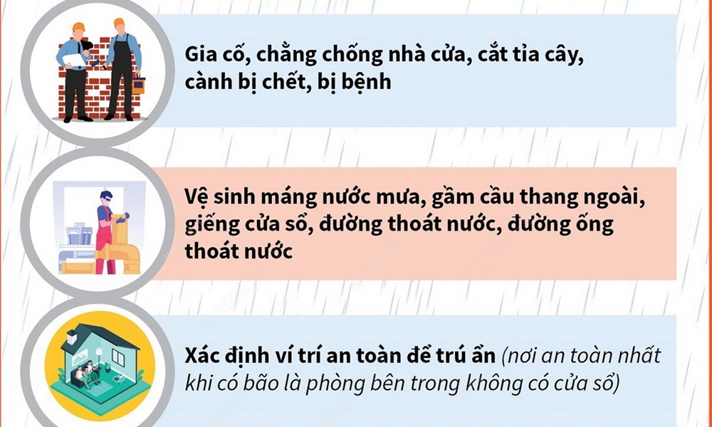 Cẩm nang phòng tránh trước, trong và sau khi bão đổ bộ