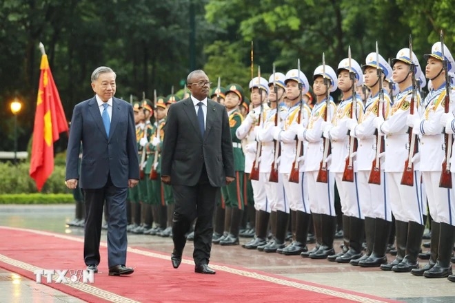 Lễ đón chính thức Tổng thống Cộng hòa Guinea-Bissau và Phu nhân