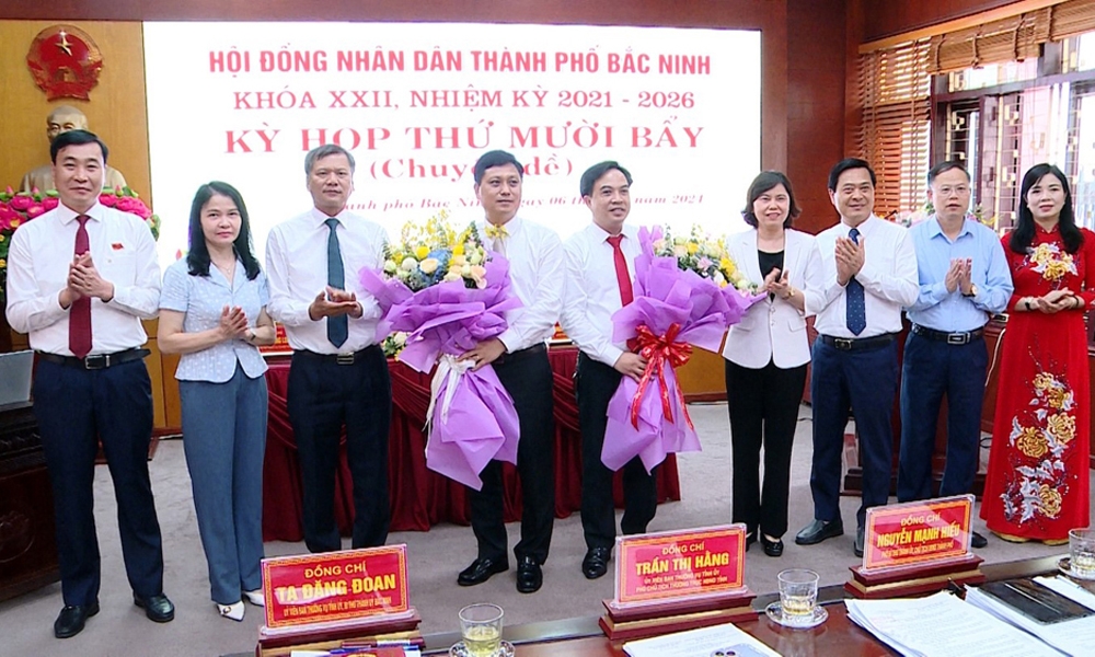 Thành phố Bắc Ninh có thêm 2 tân Phó Chủ tịch UBND