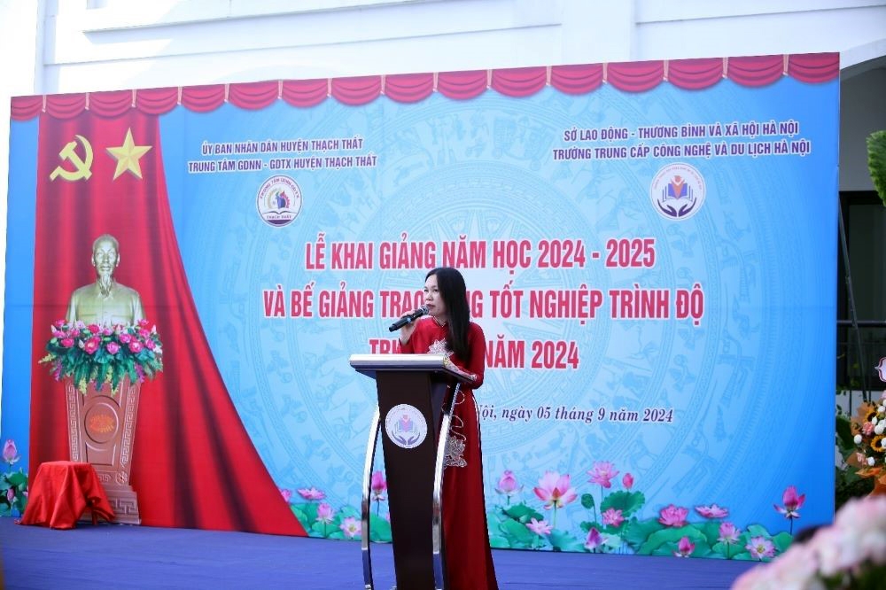 Lễ khai giảng năm học 2024-2025 Trường Trung cấp Công nghệ và Du lịch Hà Nội - Sự khởi đầu cho năm học mới