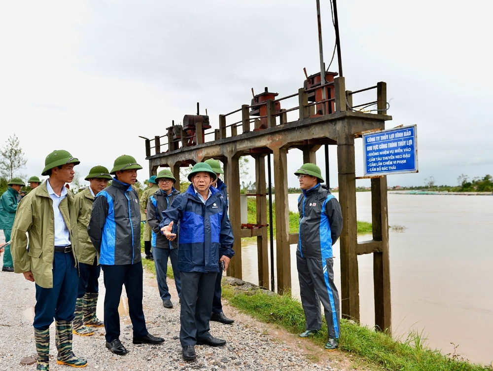 Hải Phòng: Tập trung khắc phục, bảo vệ các công trình thủy lợi, đê điều xung yếu