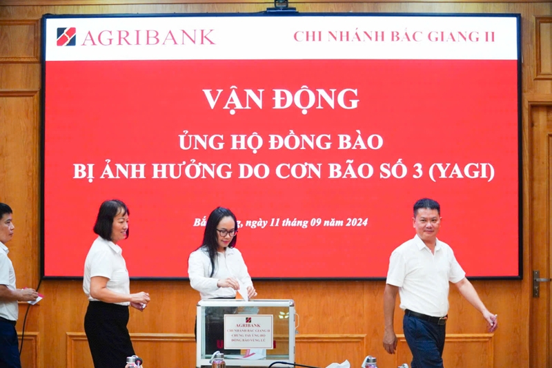 Agribank chung sức cùng các địa phương và người dân khắc phục hậu quả của cơn bão số 3