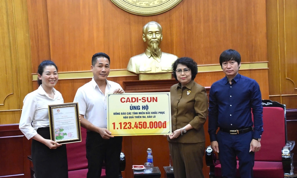 CADI-SUN ủng hộ đồng bào vùng bão lũ hơn 1,1 tỷ đồng