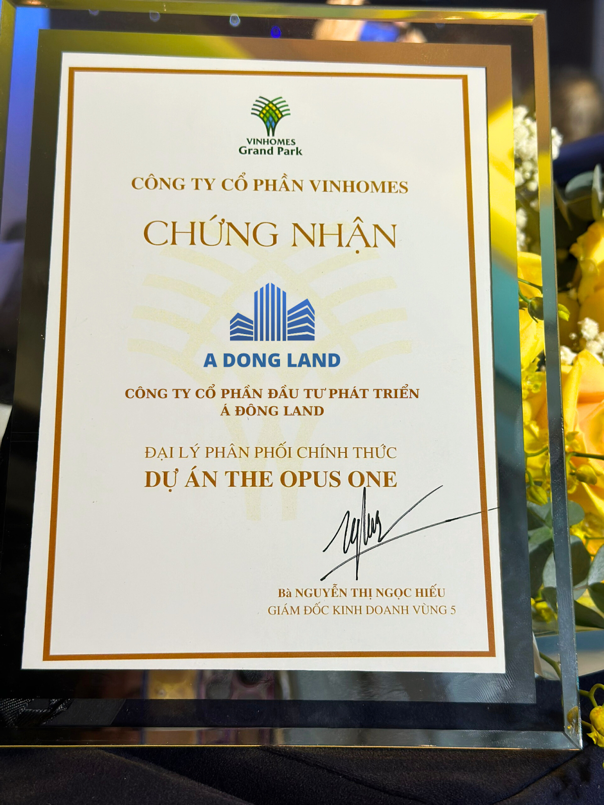 Á Đông Land - Đại lý F1 The Opus One uy tín hàng đầu