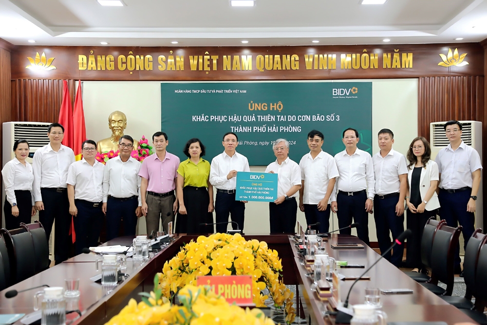 BIDV: Giảm lãi suất cho vay, hỗ trợ khách hàng bị thiệt hại bởi cơn bão số 3