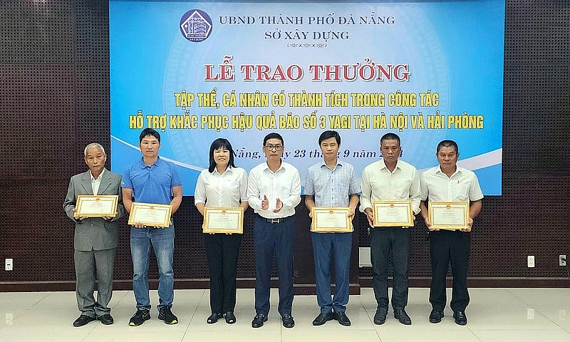 Ngành Xây dựng thành phố Đà Nẵng ủng hộ hơn 500 triệu đồng khắc phục hậu quả bão Yagi