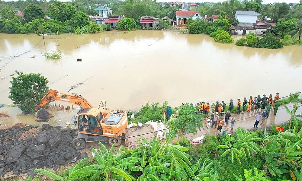 Bắc Giang: Chủ động các giải pháp ứng phó với vùng áp thấp và mưa lớn