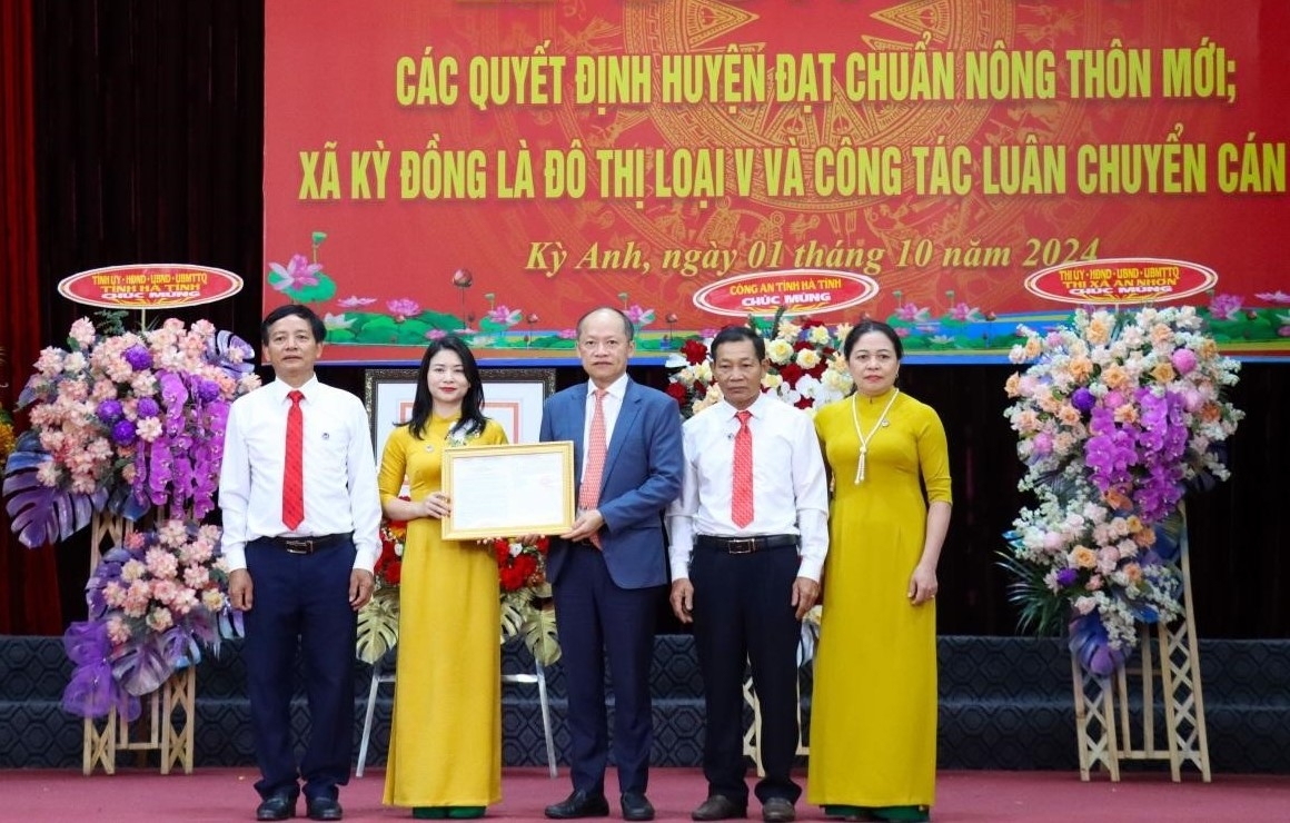 Kỳ Anh (Hà Tĩnh): Xã Kỳ Đồng đạt chuẩn đô thị loại V