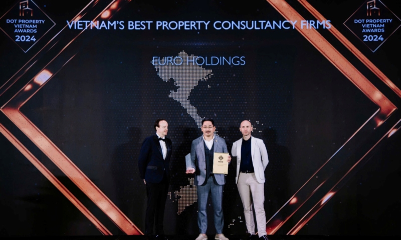 Euro Holdings thắng giải lớn tại Dot Property Vietnam Awards 2024