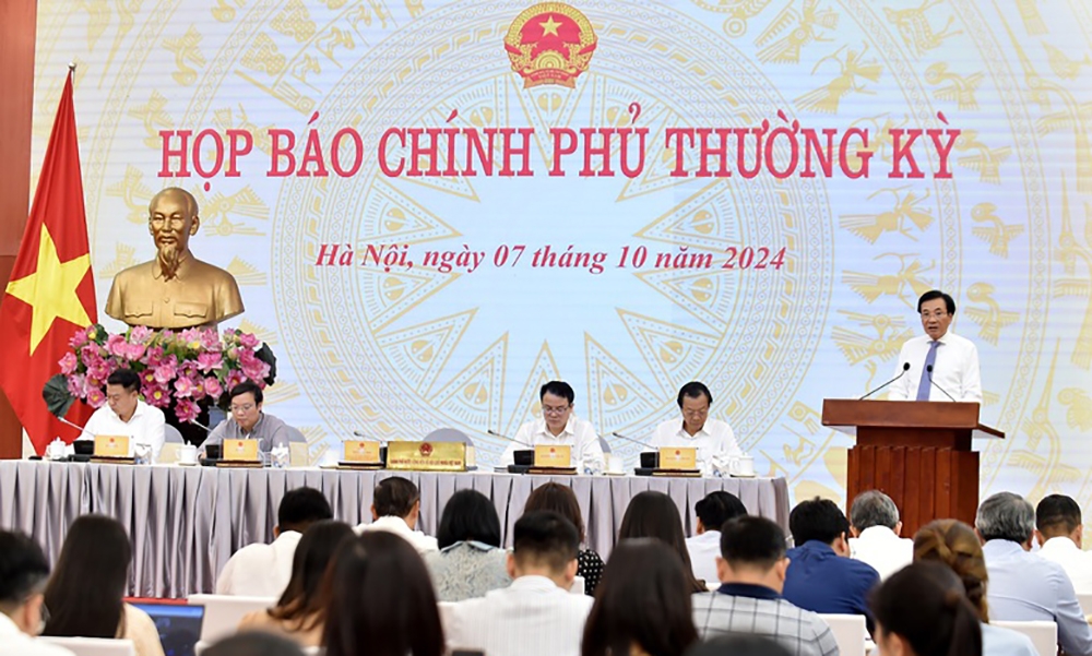 Họp báo Chính phủ thường kỳ tháng 9/2024