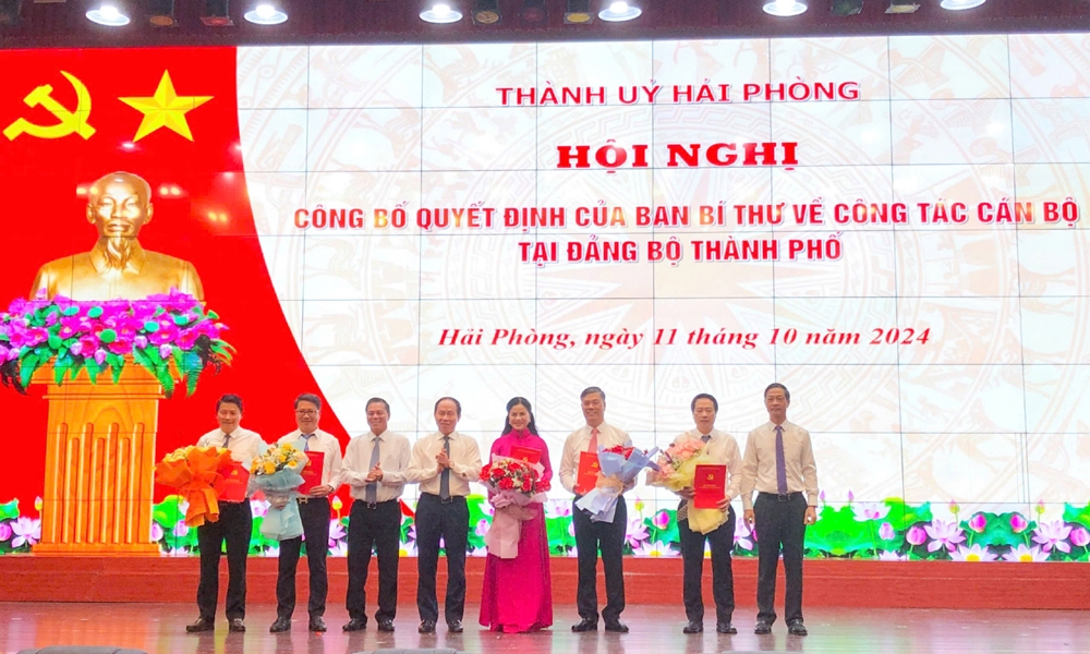 Hải Phòng: Công bố quyết định của Ban Bí thư về công tác cán bộ