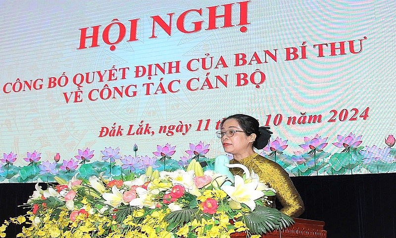 Đắk Lắk: Bổ nhiệm tân Phó Bí thư Tỉnh ủy