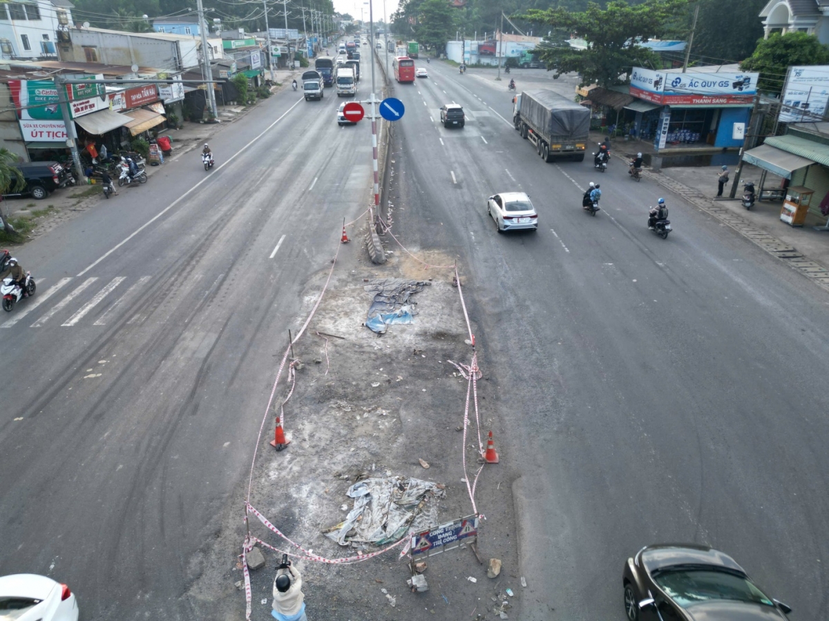 Thi công xuyên ngày đêm sửa chữa Quốc lộ 51 hư hỏng, xuống cấp