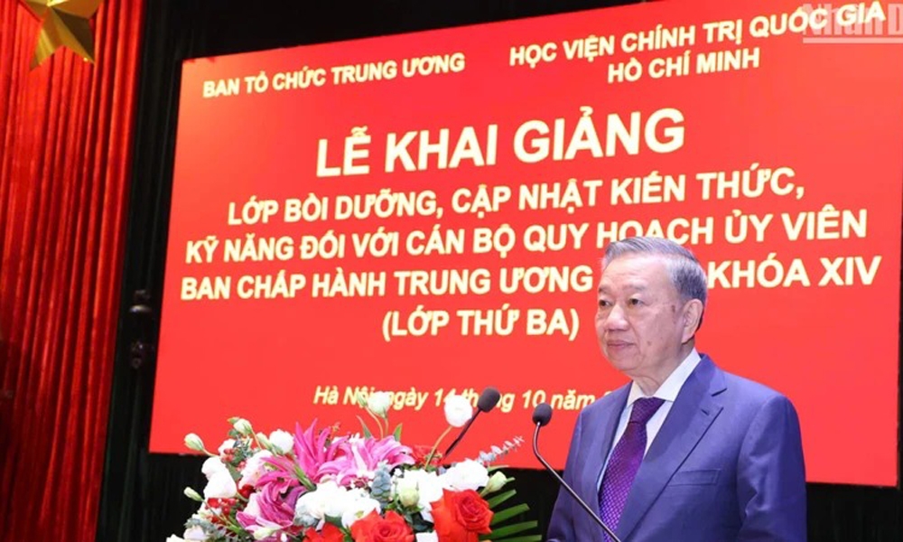 Khai giảng Lớp bồi dưỡng cán bộ quy hoạch Ủy viên Trung ương khóa XIV (lớp thứ 3)