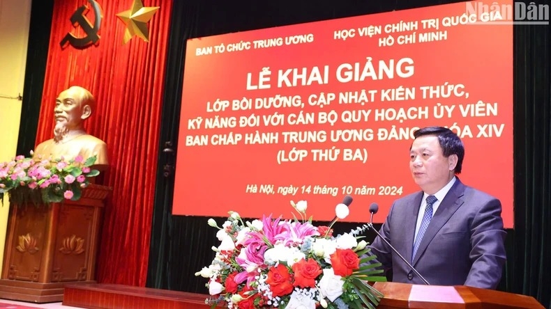 Khai giảng Lớp bồi dưỡng cán bộ quy hoạch Ủy viên Trung ương khóa XIV (lớp thứ 3)