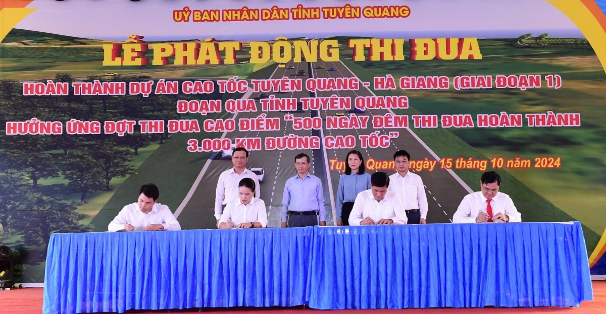 Phát động đợt thi đua hoàn thành dự án xây dựng cao tốc Tuyên Quang - Hà Giang