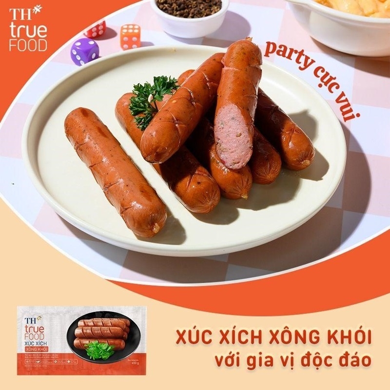 Thực đơn tiệc tùng đa dạng với bộ ba xúc xích TH true FOOD