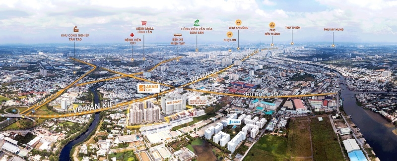 Akari City - địa điểm an cư đa kết nối tại khu Tây Thành phố Hồ Chí Minh