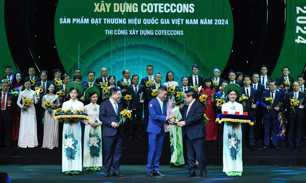 Coteccons được công nhận là Thương hiệu quốc gia năm 2024