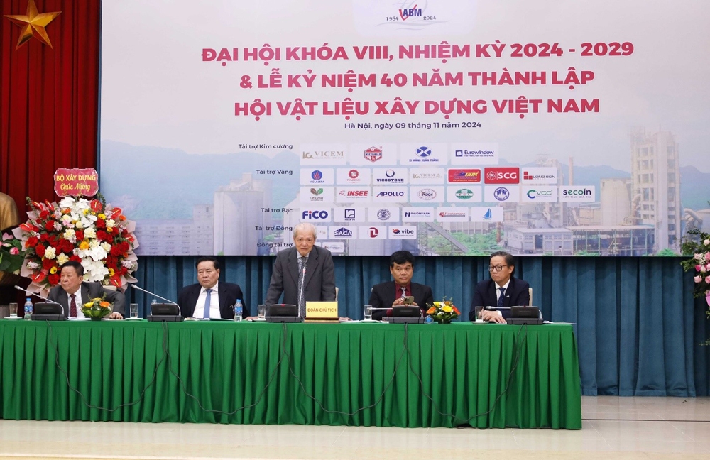 Đại hội Hội Vật liệu xây dựng Việt Nam khóa VIII, nhiệm kỳ 2024 - 2029