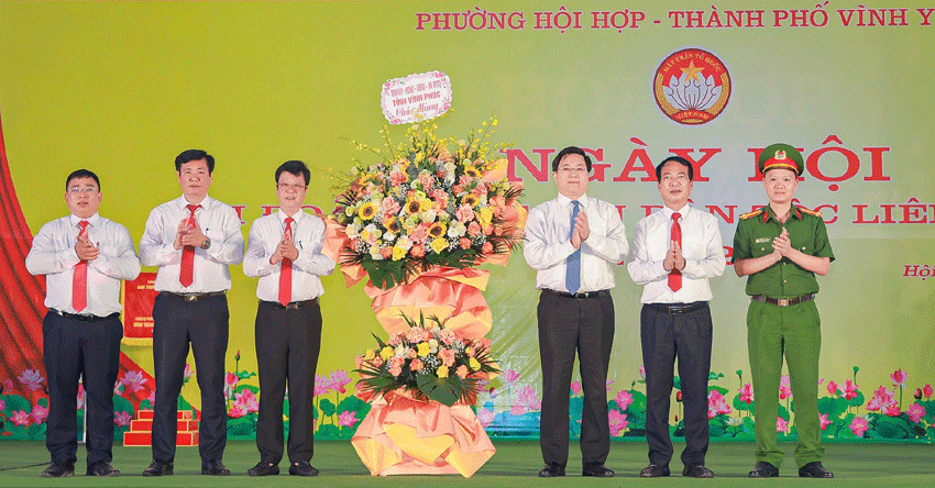 Vĩnh Yên (Vĩnh Phúc): Tưng bừng Ngày hội Đại đoàn kết toàn dân tộc liên khu dân cư phường Hội Hợp