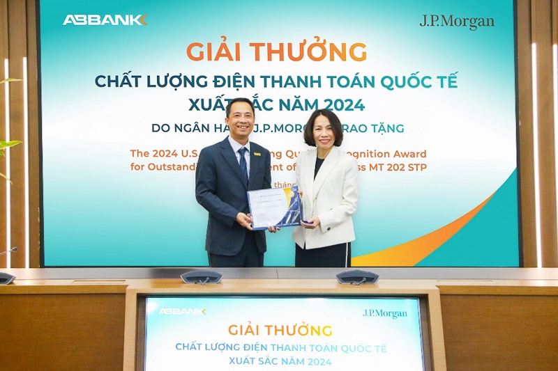 ABBank được vinh danh Ngân hàng có “Chất lượng điện thanh toán quốc tế xuất sắc 2024