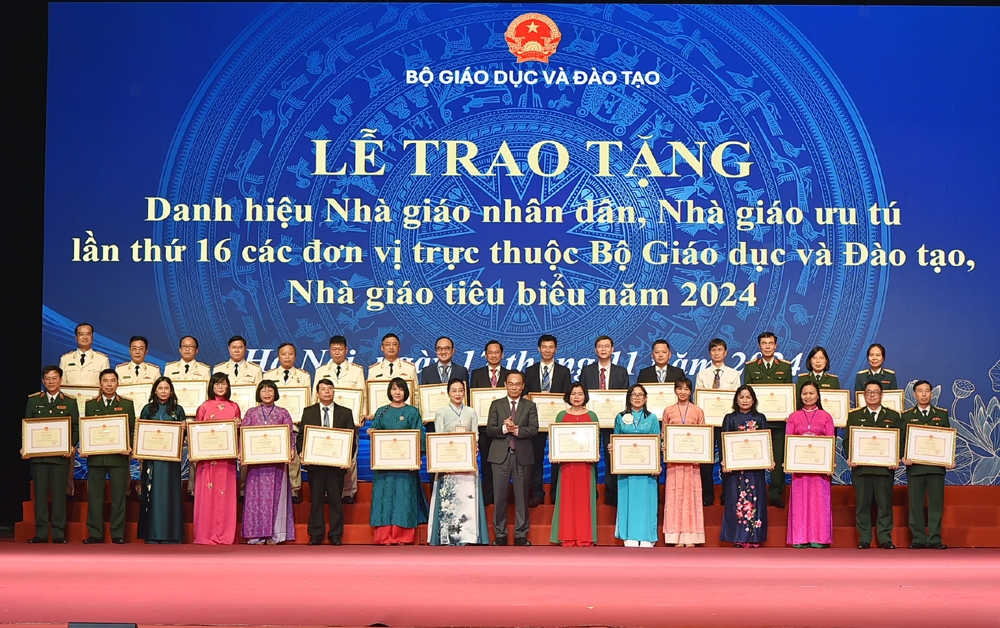 Tôn vinh các Nhà giáo nhân dân, Nhà giáo ưu tú, Nhà giáo tiêu biểu năm 2024