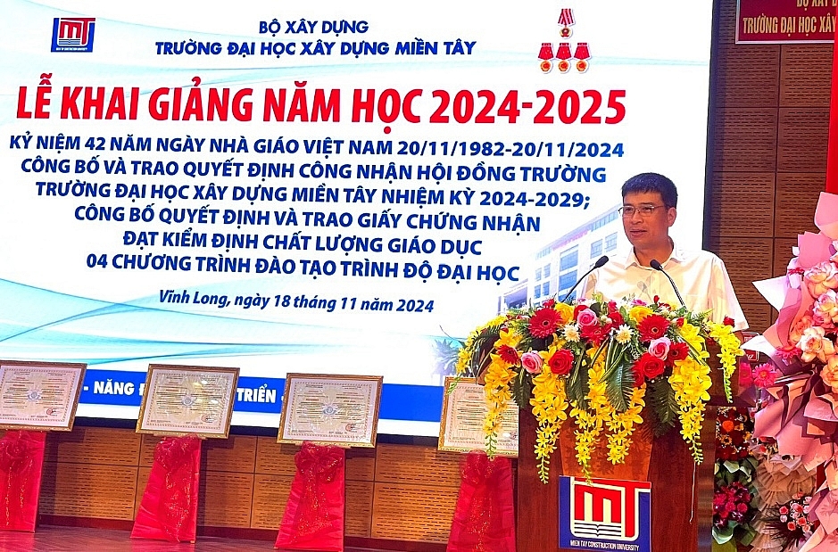 Trường Đại học Xây dựng Miền Tây: Nơi đào tạo nguồn nhân lực xây dựng chất lượng cao cho vùng Đồng bằng sông Cửu Long