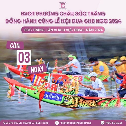 Bệnh viện Quốc tế Phương Châu Sóc Trăng: Đồng hành cùng Lễ hội Óoc Om Bóc - Đua ghe ngo Sóc Trăng