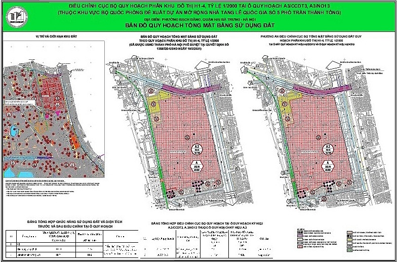 Hà Nội: Điều chỉnh cục bộ quy hoạch phân khu đô thị H1-4 tại quận Hai Bà Trưng