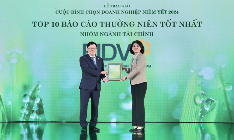 BIDV nhận giải thưởng “Top 10 Báo cáo thường niên tốt nhất - nhóm ngành tài chính”