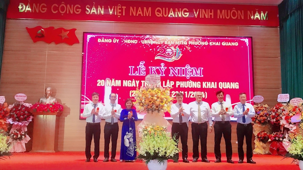 Vĩnh Yên (Vĩnh Phúc): Phường Khai Quang kỷ niệm 20 năm ngày thành lập