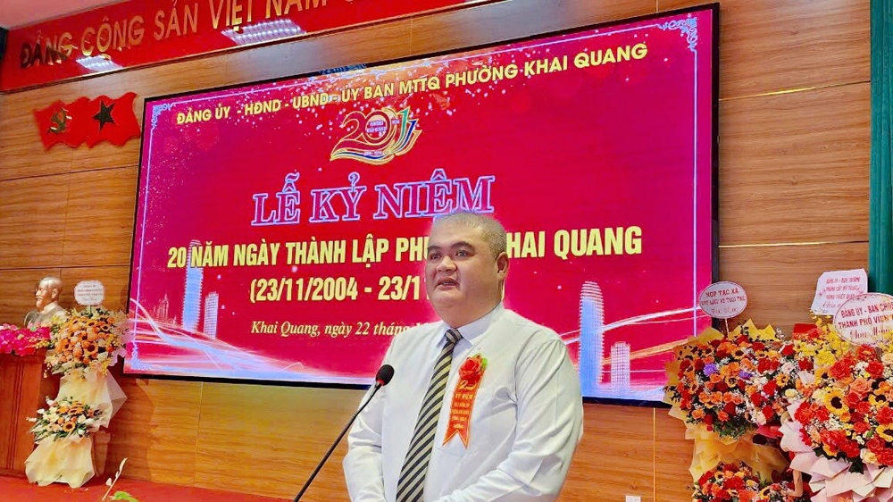 Vĩnh Yên (Vĩnh Phúc): Phường Khai Quang kỷ niệm 20 năm ngày thành lập