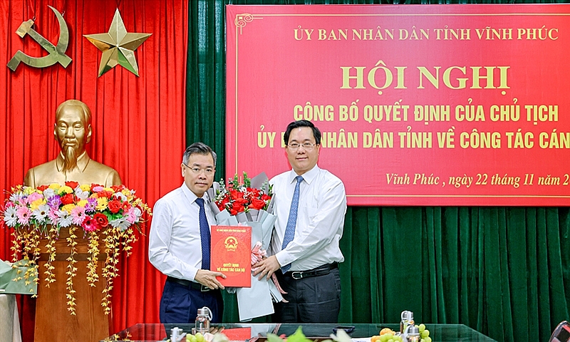 Vĩnh Phúc: Công bố Quyết định của Chủ tịch UBND tỉnh về công tác cán bộ Sở Thông tin và Truyền thông