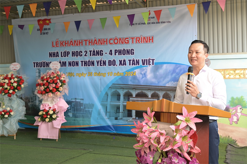 Khánh thành công trình nhà lớp học Trường Mầm non thôn Yến Đô do BSR tài trợ