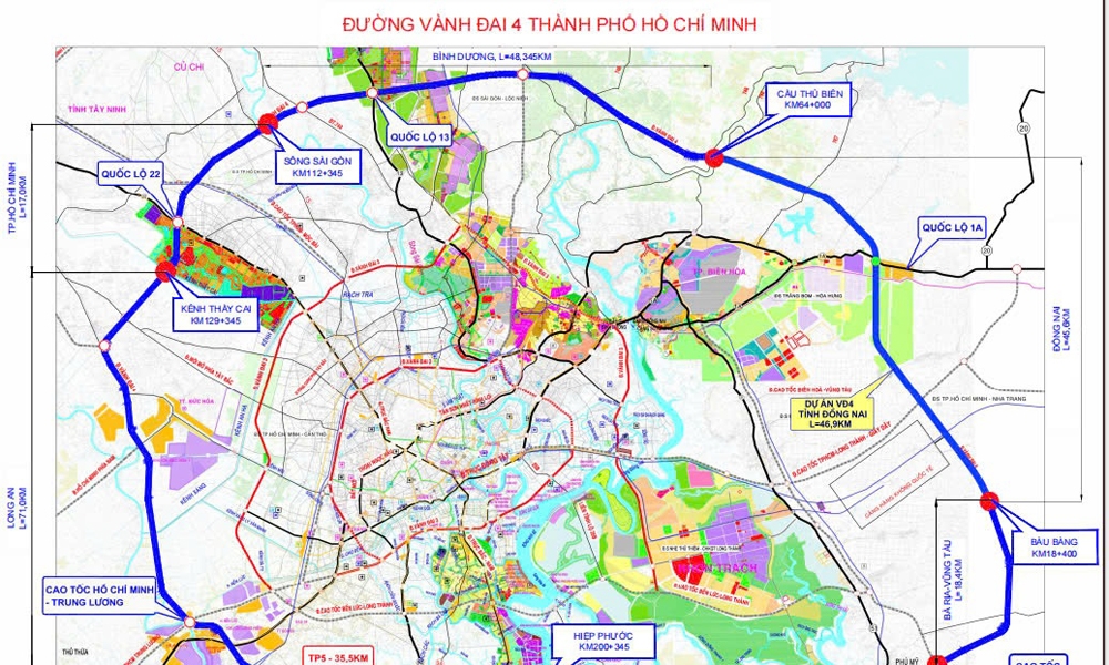 Trình Chính phủ báo cáo nghiên cứu tiền khả thi dự án Vành đai 4 Thành phố Hồ Chí Minh