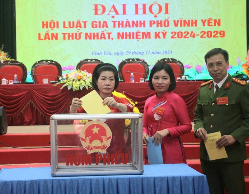 Thành phố Vĩnh Yên (Vĩnh Phúc): Tổ chức Đại hội Hội Luật gia lần thứ nhất, nhiệm kỳ 2024-2029