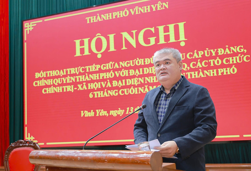 Vĩnh Yên (Vĩnh Phúc): Đối thoại trực tiếp giữa người đứng đầu thành phố với đại diện các tổ chức chính trị - xã hội và nhân dân