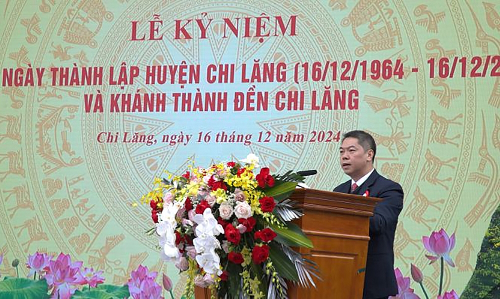 Lạng Sơn: Kỷ niệm 60 năm Ngày thành lập huyện và khánh thành đền Chi Lăng