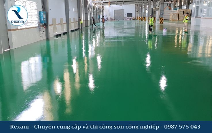 Rexam - Đơn vị thi công sơn epoxy nền nhà xưởng chất lượng cao