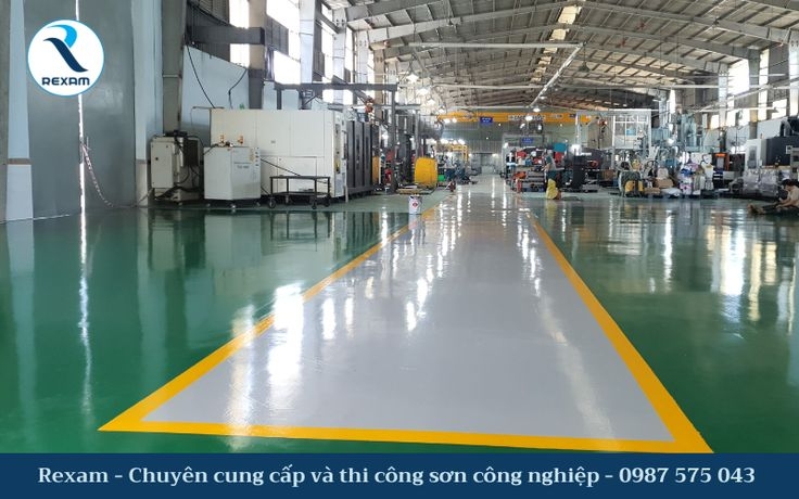 Rexam - Đơn vị thi công sơn epoxy nền nhà xưởng chất lượng cao