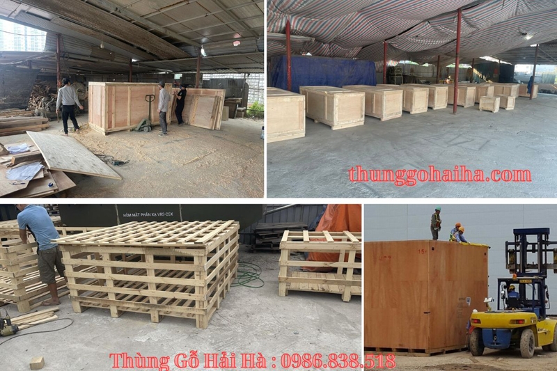 Báo giá thùng gỗ vận chuyển và pallet đóng hàng xuất khẩu tại xưởng