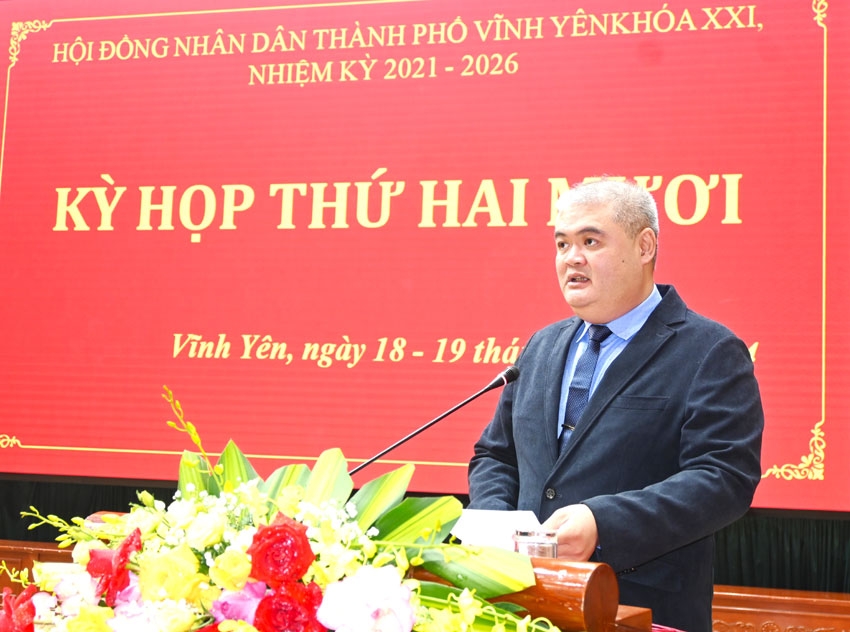 Vĩnh Phúc: Khai mạc Kỳ họp thứ 20, HĐND thành phố Vĩnh Yên khóa XXI, nhiệm kỳ 2021 - 2026